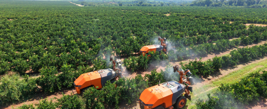 pulverización para manejo fitosanitario en cítricos en huerto de alta productividad
